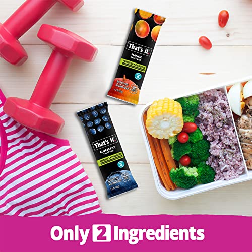 Thats it. Probiotic Bars Variety Pack Mango + Blueberry Fruit...