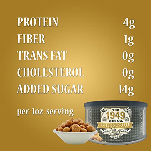 The 1949 Nut Co. Butter Toffee Candied Virginia Style Peanuts |