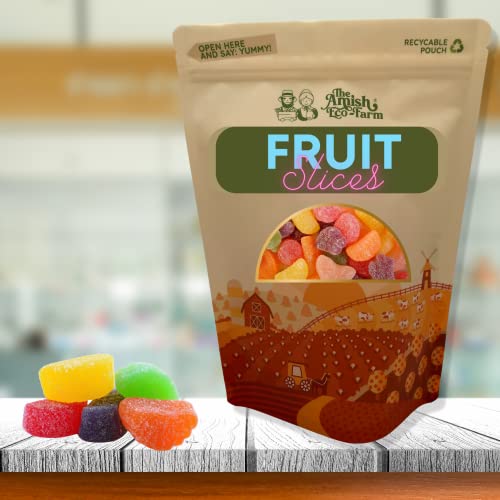 The Amish Eco-Farm | Assorted Fruit Slices | Bulk Jelly Candy We...