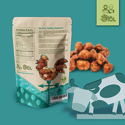 The Amish Eco-Farm | Butter Toffee Peanuts | Resealable Bag 2Lbs