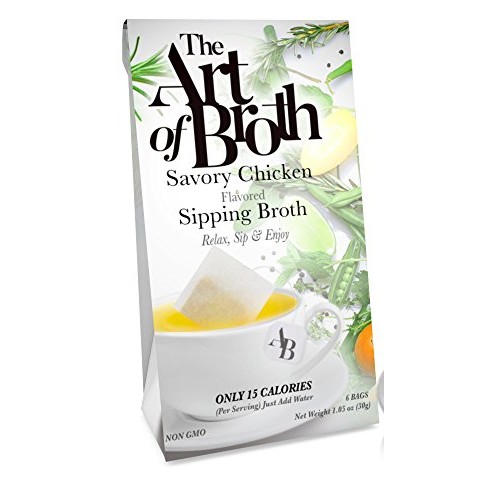 The Art Of Broth Chicken Broth, Savory Chicken Flavored Sipping