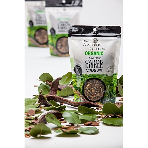 Australian raw organic carob kibble pod pieces