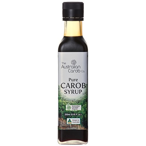 Organic Australian Carob Co. Premium Carob Syrup Glass Bottle, S