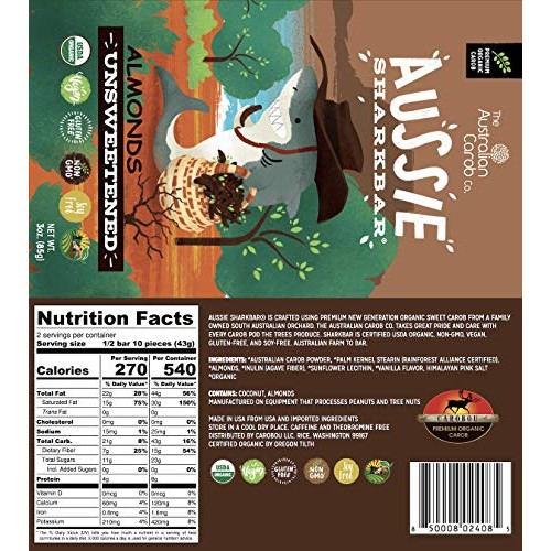 Organic Carob Bar, Australian Carob Co., Premium Vegan Aussie Sh