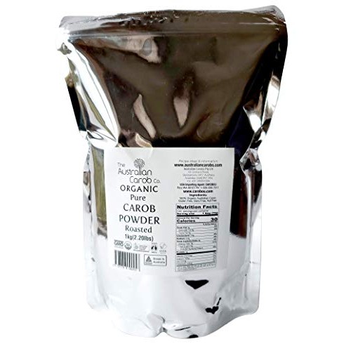 Organic Carob, Australian, 2.2Lb.,Roasted Carob Powder, Superfoo