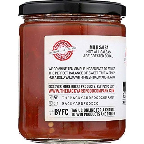 The Backyard Food Company, Authentic Restaurant Style Mild Salsa