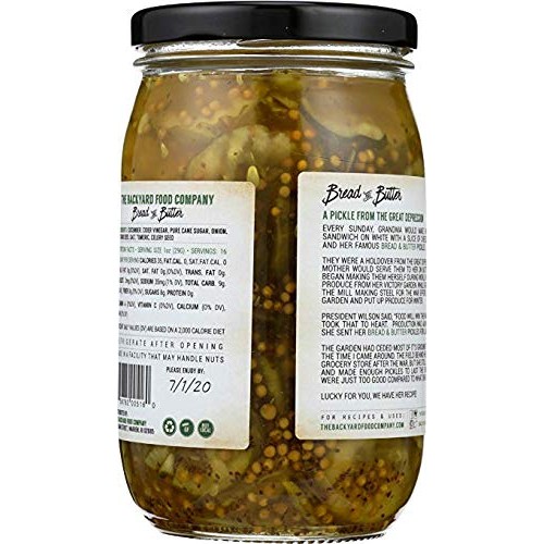 The Backyard Food Company, Heirloom Bread &Amp; Butter Pickle, Sweet