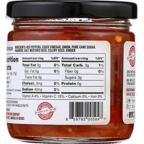 The Backyard Food Company, Hot Red Pepper Relish, 7.5 Oz Jar