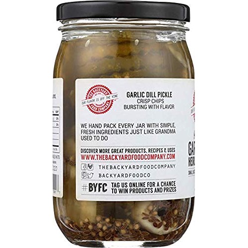 The Backyard Food Company, Old Fashioned Garlic Dill Pickle Chip