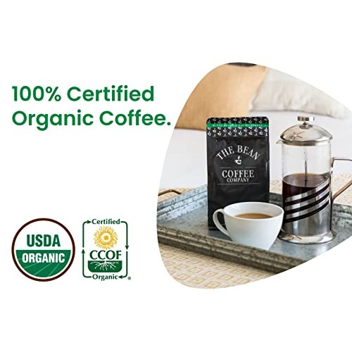 The Bean Coffee Company Organic 50/50 French Roast, 50% Decaf, G