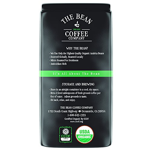 The Bean Coffee Company Organic Il Espresso, Classic Dark Roast,