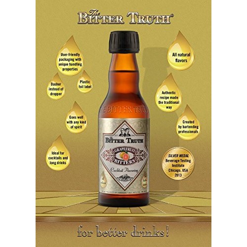 The Bitter Truth Grapefruit Bitters 200Ml 6.76Oz