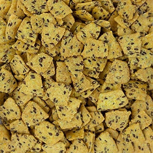 Corn Chips With Flax Seed, Healthy Snacks, Bulk Size 2 Lb. Rese