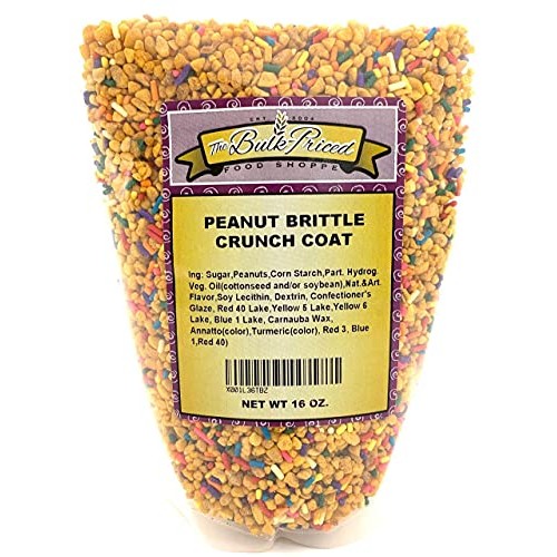 Peanut Brittle Crunch Coat Ice Cream Topping 1 lb. Resealable Z... Peanut Brittle Crunch Coat Ice Cream Topping 1 lb. Resealable Z...