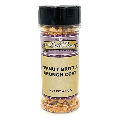 Peanut Brittle Crunch Coat Ice Cream Topping, Bulk Size 4 Ounce