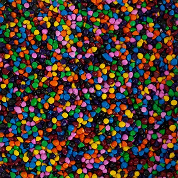 Rainbow Candy Coated Chocolate Chips, Bulk Size 1 lb. Resealabl...