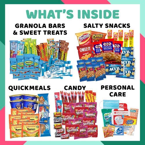 Extra Large Snack &Amp; Personal Care Box - 120+ Items Including Per