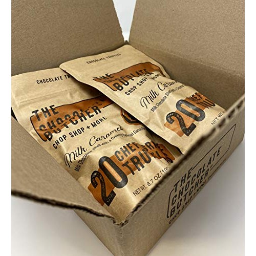 The Chocolate Butcher | Caramel Milk Chocolate Truffles Two Bag