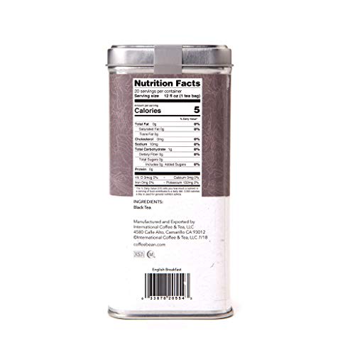 The Coffee Bean &Amp; Tea Leaf, English Breakfast Black Tea, Whole L