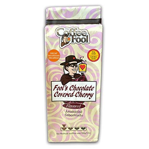 The Coffee Fool Drip Grind, Fools Decaf Chocolate Covered Cherr