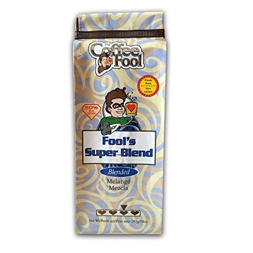 The Coffee Fool Fools Super Blend Whole Bean Coffee, 0.66 Pound