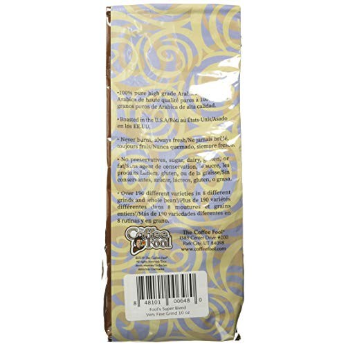 The Coffee Fool Very Fine Grind, Fools Super Blend, 10 Ounce