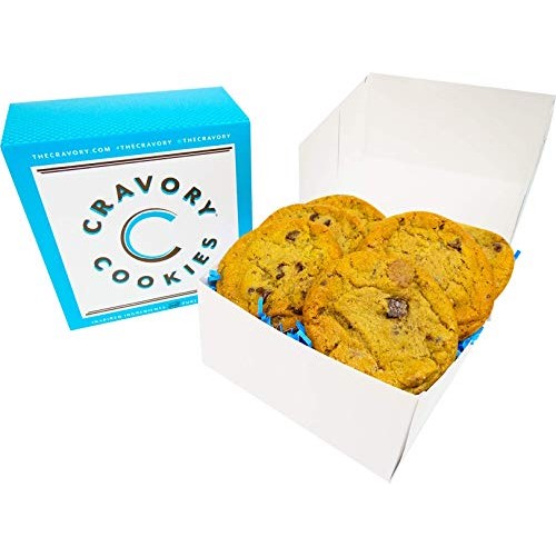 The Cravory: Chocolate Chip Cookies - 6 Cookies, 2.0 Oz. Each -