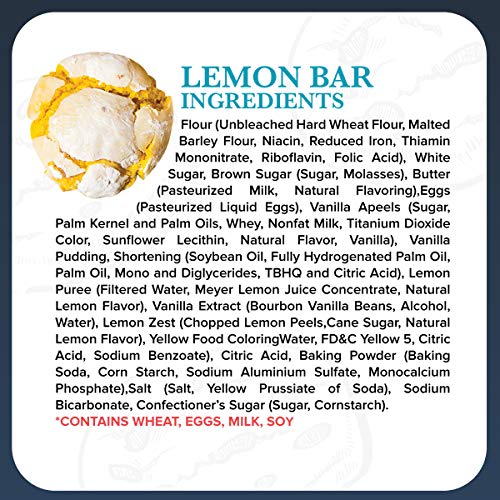 The Cravory: Lemon Bar Cookies - 6 Cookies, 2.0 Oz. Each - Indiv