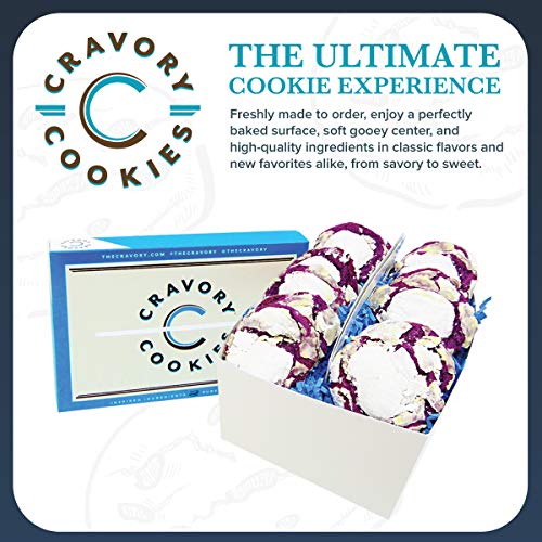 The Cravory: Ube Cookies - 12 Cookies, 2.0 Oz. Each - Individual