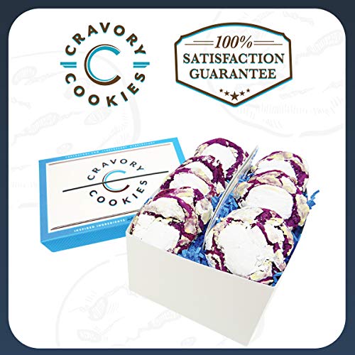 The Cravory: Ube Cookies - 12 Cookies, 2.0 Oz. Each - Individual