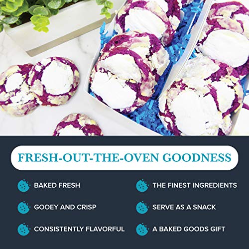 The Cravory: Ube Cookies - 12 Cookies, 2.0 Oz. Each - Individual