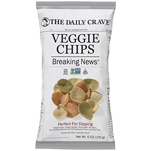 The Daily Crave Veggie Chips, 6 Oz Pack Of 8 Vegan, Gluten-Fre