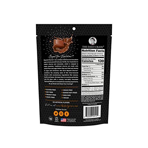 The Daily Crave Beyond Churros, Double Chocolate, 4 Oz Pack Of
