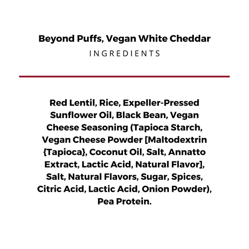 The Daily Crave Beyond Puffs, Vegan White Cheddar, 4Oz Pack Of