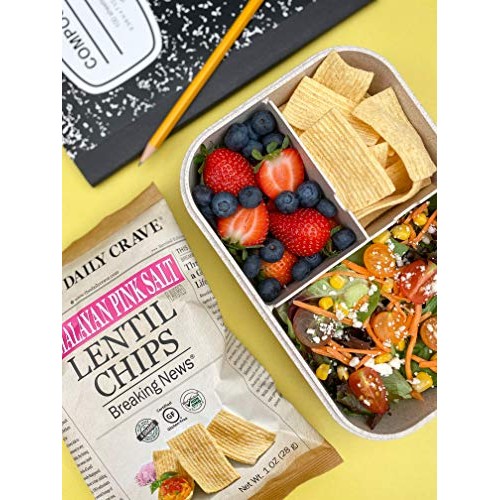 The Daily Crave Himalayan Pink Salt Lentil Chips, 1 Oz Pack Of