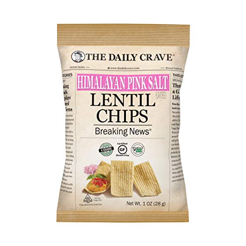 The Daily Crave Himalayan Pink Salt Lentil Chips, 1 Oz Pack Of