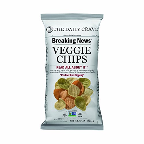 The Daily Crave Veggie Chips, 6 Ounce Pack Of 6