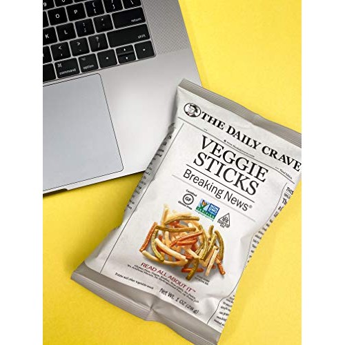 The Daily Crave Veggie Sticks, 1 Oz Pack Of 24 Non GMO, Gluten...