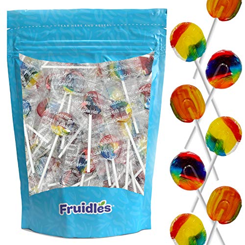 Lollipops Suckers, Sugar-Free, Pediatric Rainbow, Tooty Fruity F