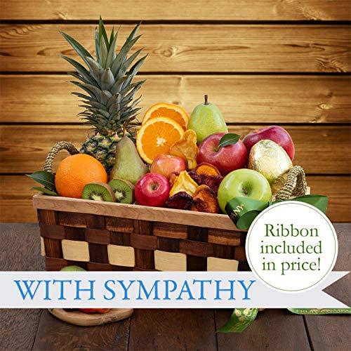 Thoughtful Sympathy Fruit Basket -The Fruit Company-13 Pieces Of