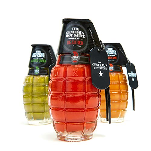 The Generals Hot Sauce Triple Threat: Three 6 Oz Bottles Of Gou