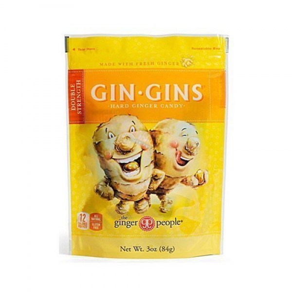 Ginger People Gin-Gins Natural Hard Candy Double Strength 3 Ounc