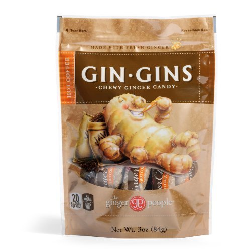 Gin Gins Hot Coffee Chewy Ginger Candy 6Pk By The Ginger People