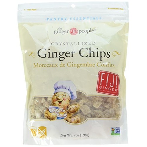 The Ginger People Bakers Cut Crystallized Ginger Chips, 7 Ounce