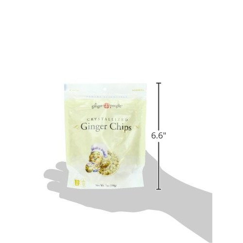 The Ginger People Crystallized Ginger Chips, 7 Ounce Bags Pack