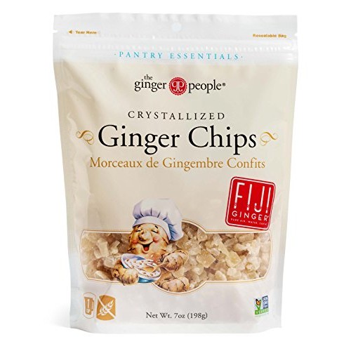 The Ginger People Crystallized Ginger Chips, 7 Ounce Bags Pack