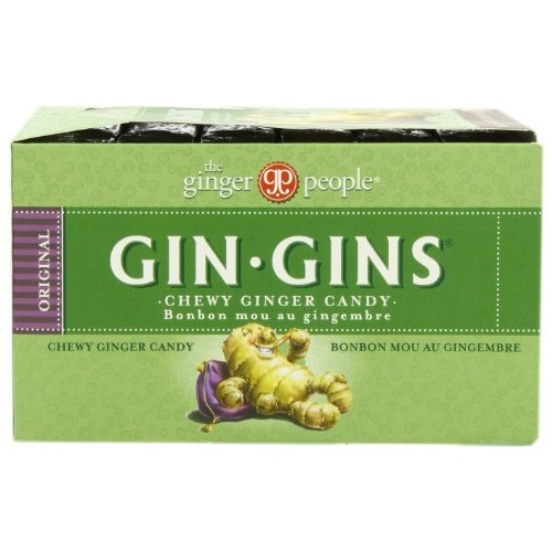 The Ginger People Gin Gins Chewy Ginger Candy Travel Pack, Origi...