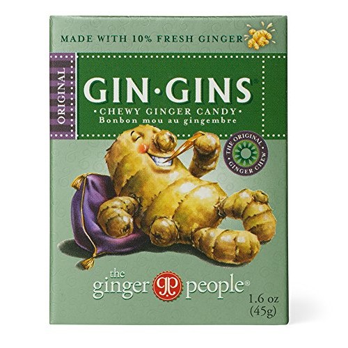 The Ginger People Gin Gins Chewy Ginger Candy Travel Pack, Origi...