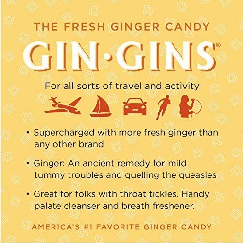The Ginger People Gin Gins Hard Candy 1 Pound Bag, Double Streng