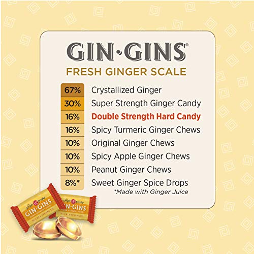 The Ginger People Gin Gins Hard Candy 1 Pound Bag, Double Streng
